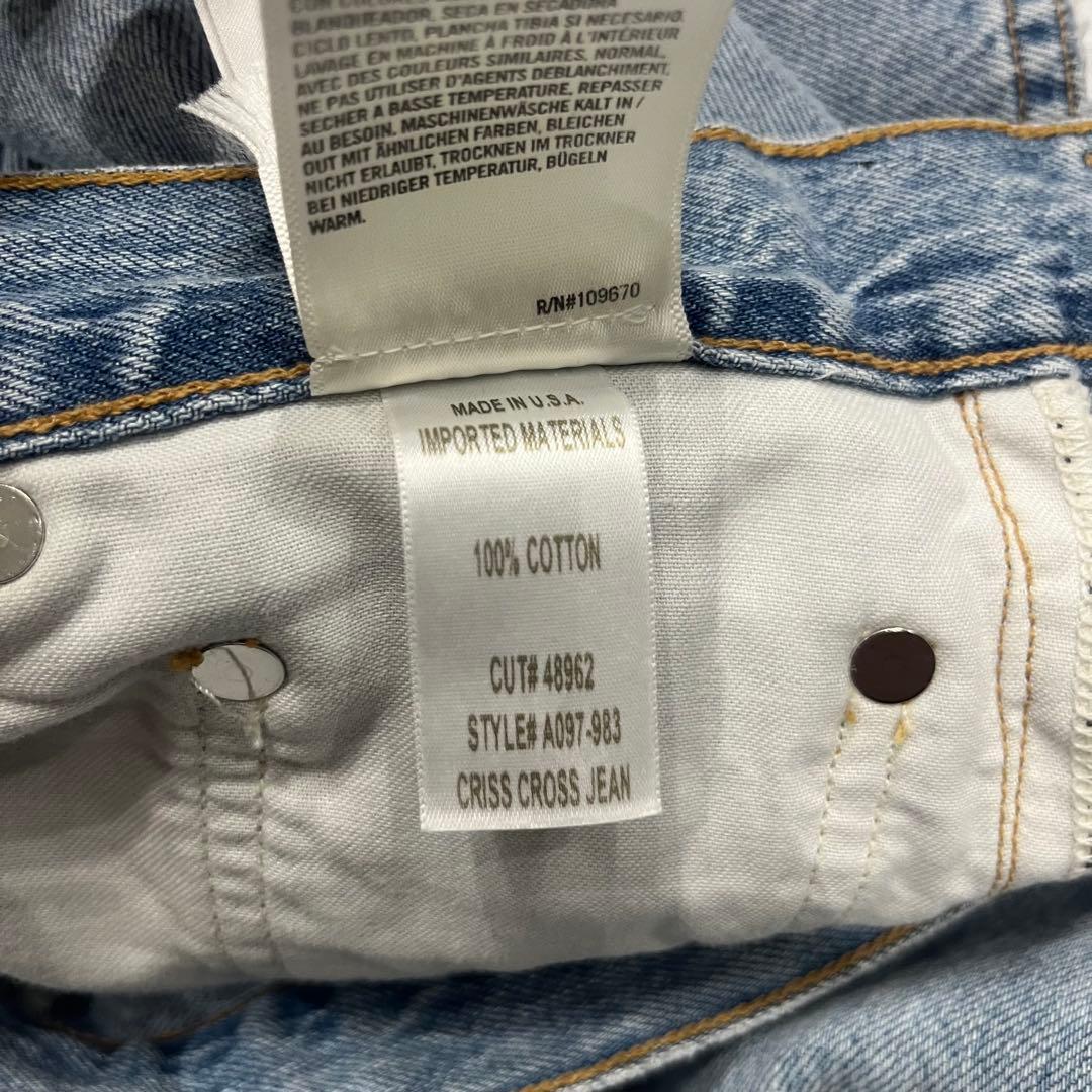 AGOLDE デニム　CRISS CROSS アメリカ製　ラップ