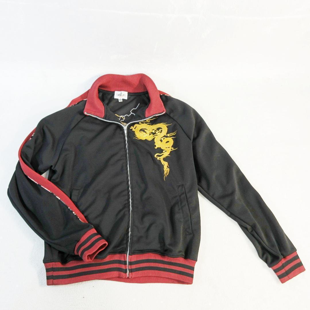 ✨美品✨絡繰魂 昇り龍金刺繍 スカジャン ジャージ ジャケット カラクリタマシイ