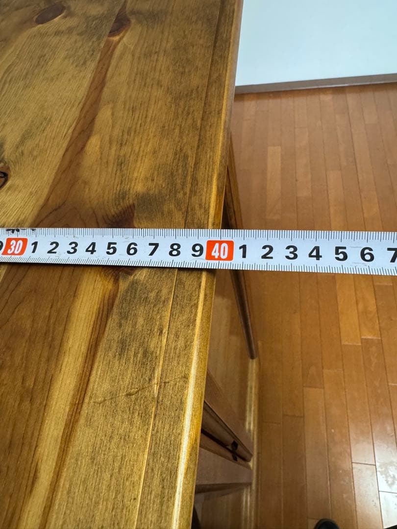 ☆アンティーク木製ブラウンキャビネット ガラス扉 4段棚と引き出し付き