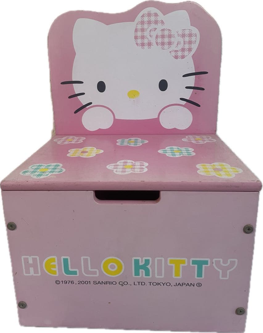 ロ　キティ 収納ボックス兼椅子ドレスのぬいぐるみミスドコラボぬいぐるみストラップ