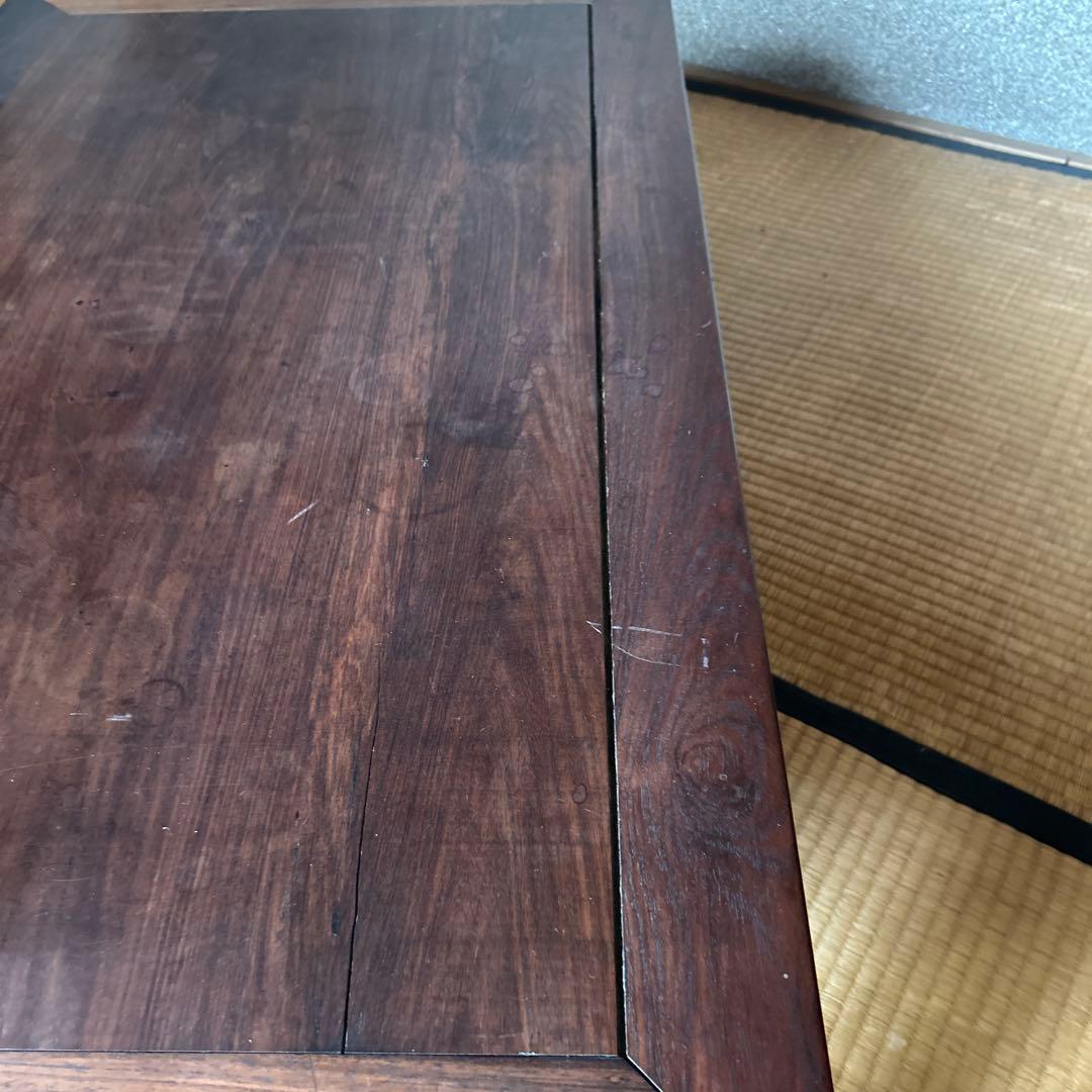 木製ダークブラウンテーブル 約101cm61cm高さ30cm