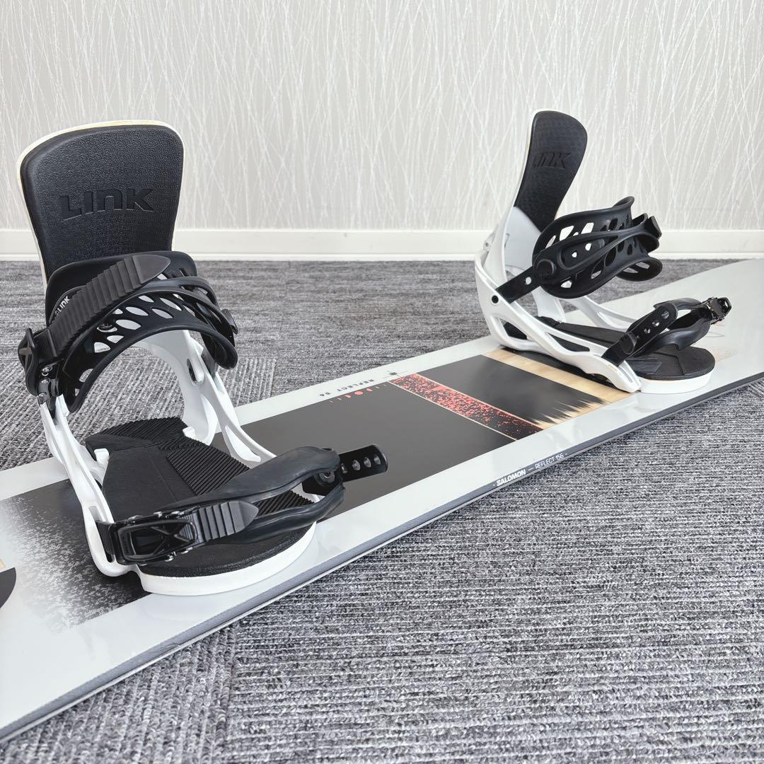 58超美品❗️超豪華❗️サロモン メンズスノーボードセット★スノボ156cm+ビン付