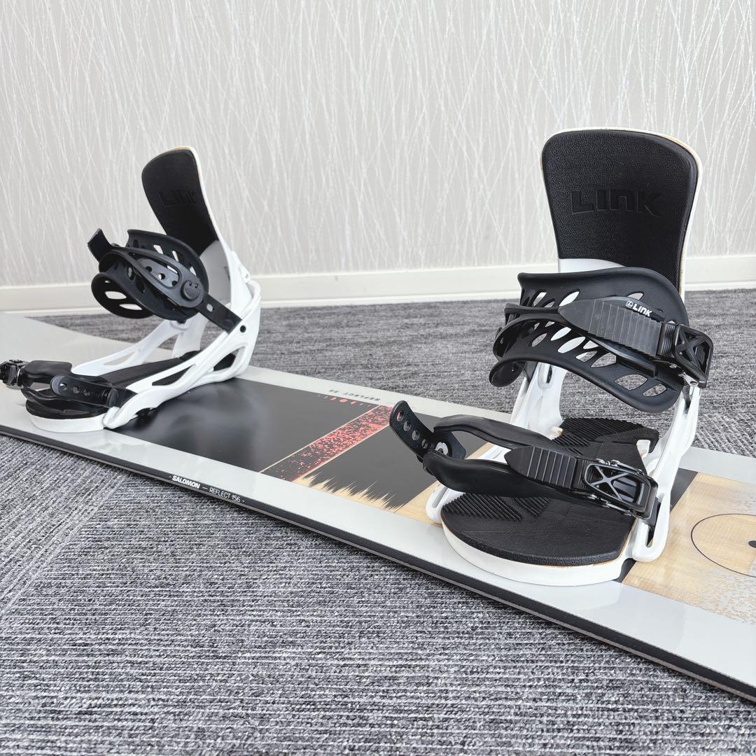 58超美品❗️超豪華❗️サロモン メンズスノーボードセット★スノボ156cm+ビン付