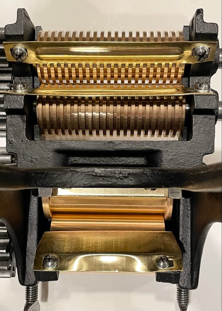 小野式製麺機【2510-08】説明書コピー.トラブル予防運用ガイド.麺帯ハンガー