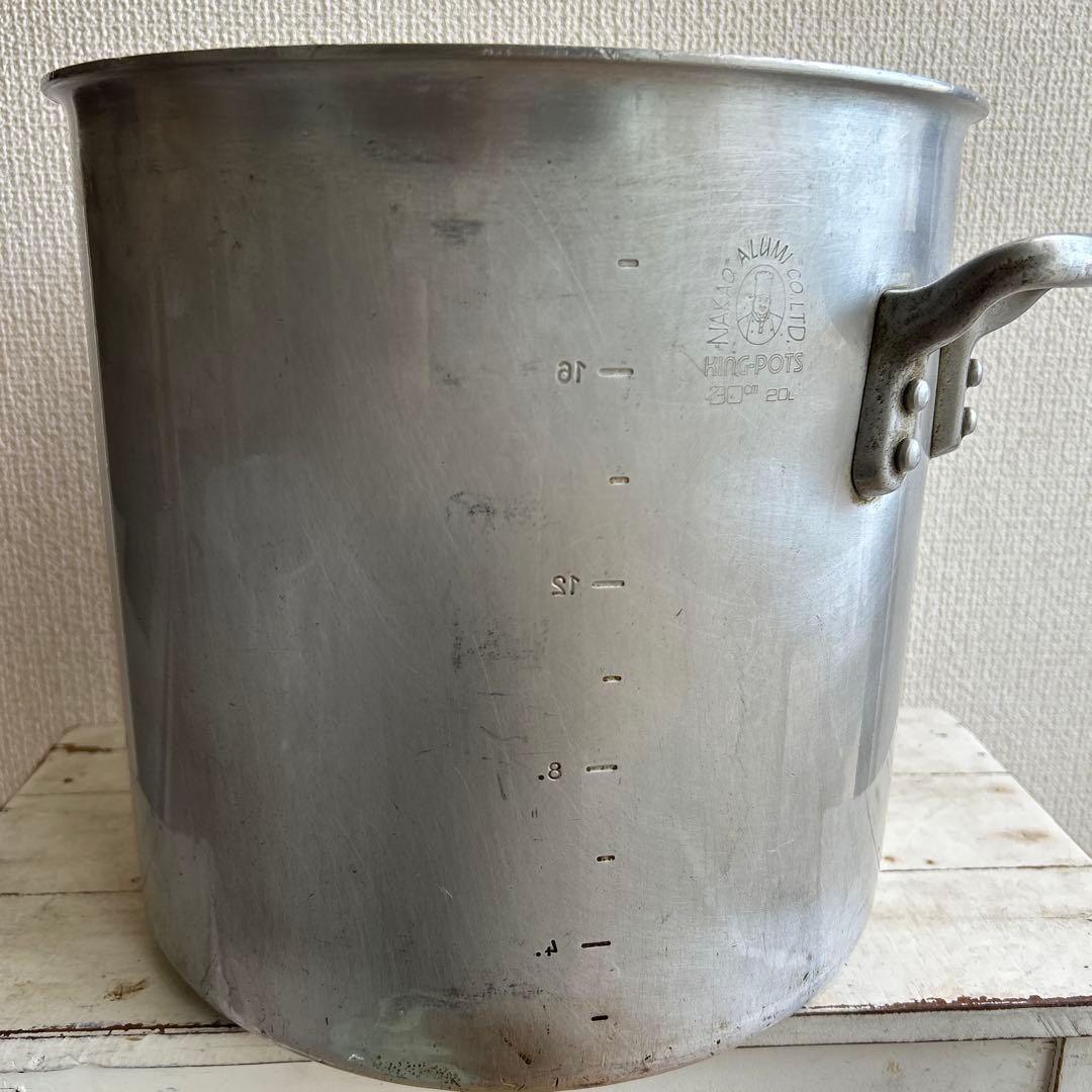 中尾アルミ　寸胴鍋　20リットル