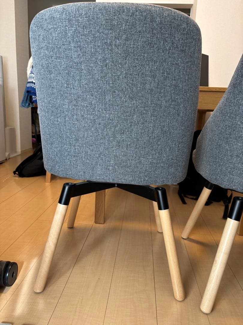 【値下げ交渉可】IKEA ヤンオロフ　グレー　2脚