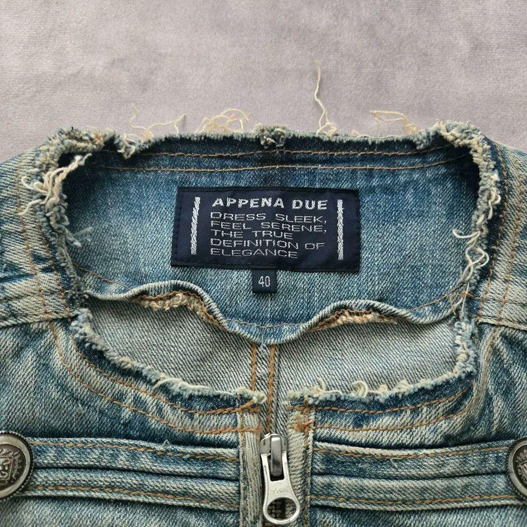 ナポレオンジャケット　デニム　y2k グランジ　ギャル　平成　ブルゾン　パンク