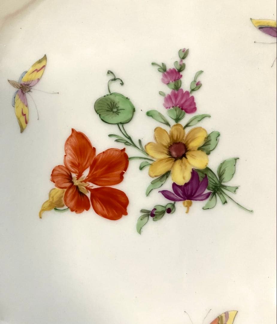 KPM　ベルリン 透かし 金彩 フラワー プレート