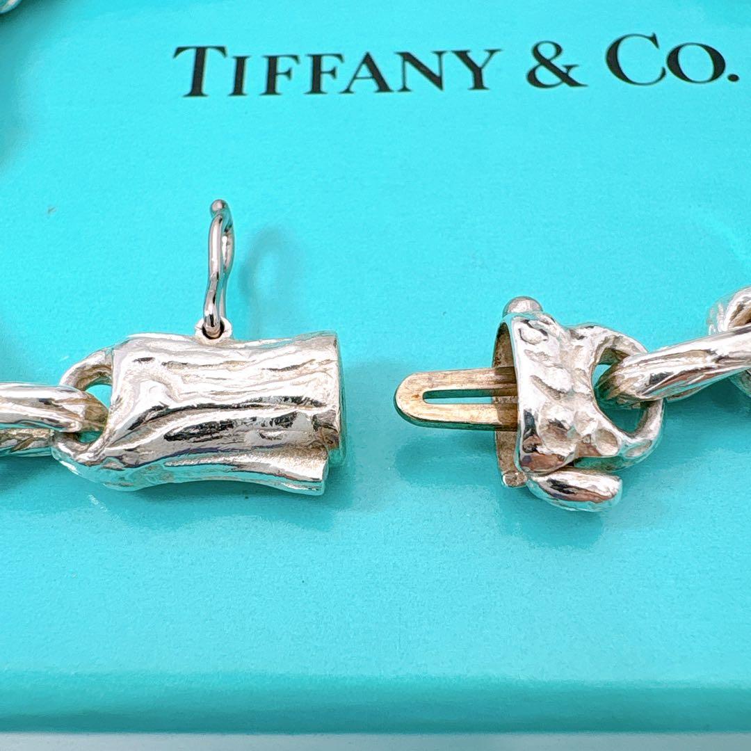 極美品レア オールドティファニー バンブー 19cm ブレスレット シルバー