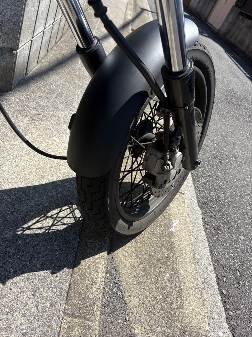 ドラッグスター400 マットブラック ショートフロントフェンダー 純正　T&F