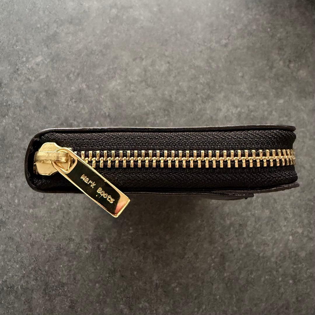 Mark Boots×BRIT HOUSE コードバン ラウンドジップ長財布 黒