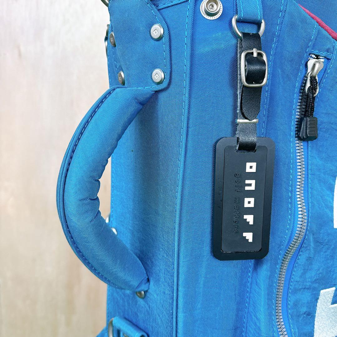 【良品】 ONOFF スタンド式 キャディバッグ 軽量 9.0型 水色