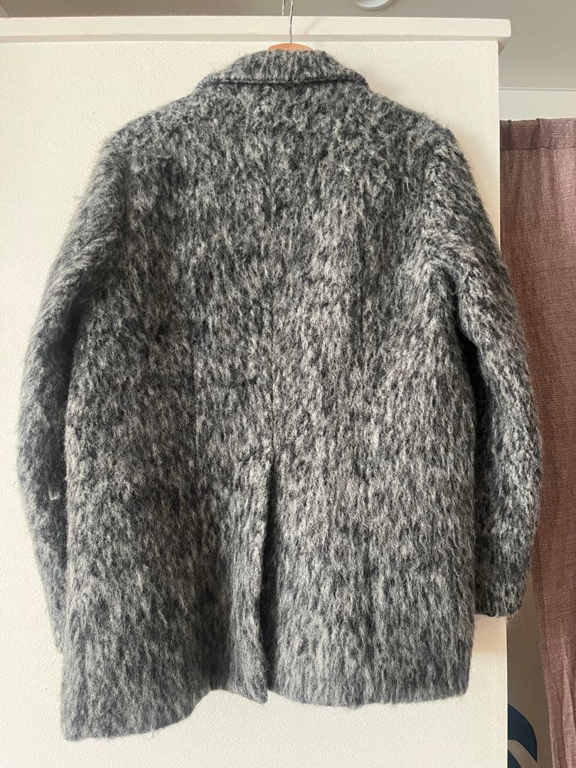 スタイルミキサー オーバーサイズシャギーダブルボタンジャケット グレー