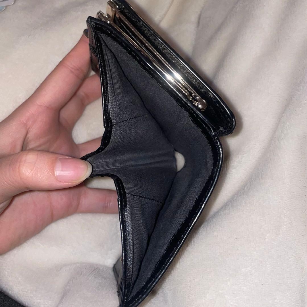 Vivienne Westwood黒 レザー 二つ折り財布