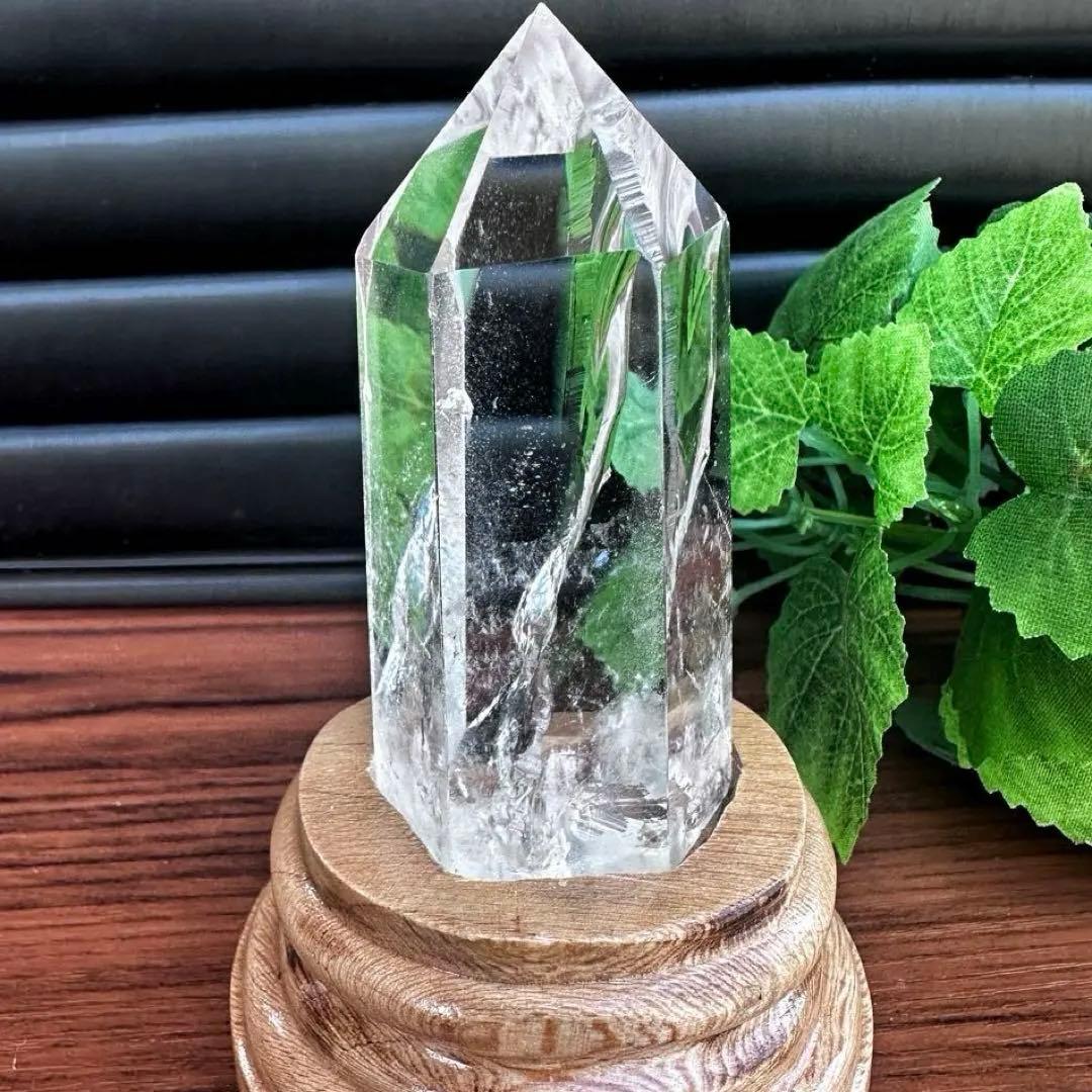 高透明度❗️レインボー☆ヒマラヤ ブルーエンジェルラダークォーツ六角柱A1156