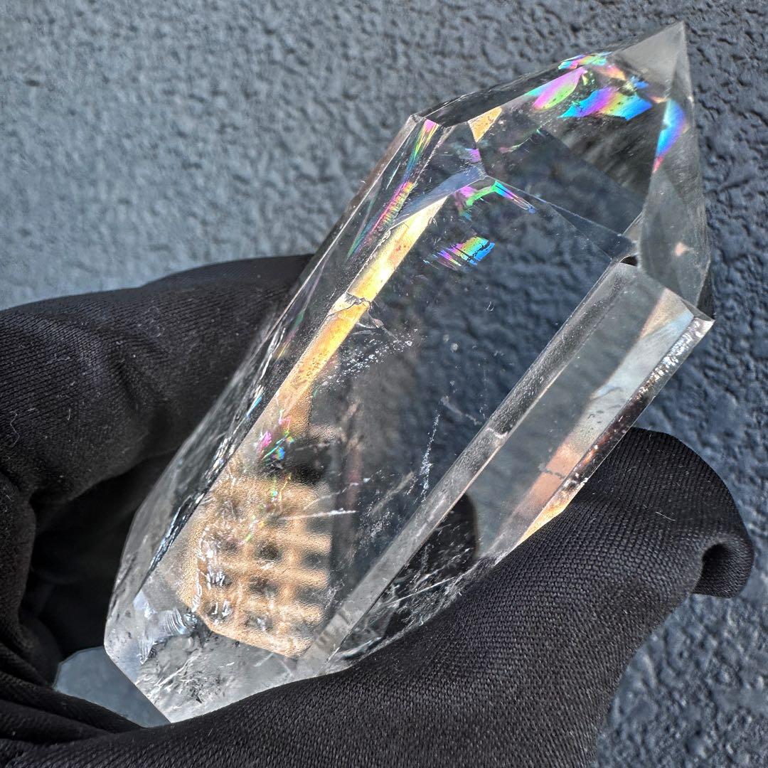 高透明度❗️レインボー☆ヒマラヤ ブルーエンジェルラダークォーツ六角柱A1156