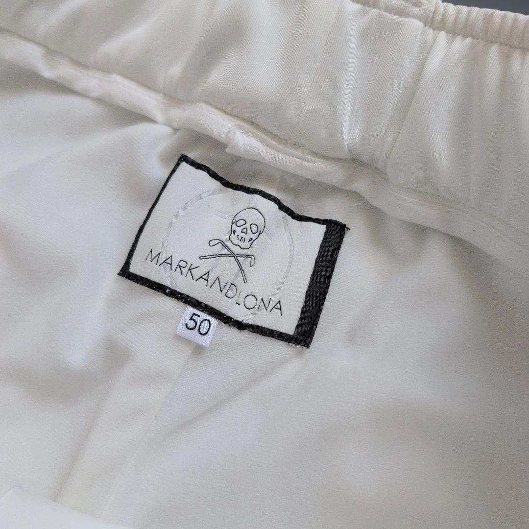 【極美品】マークアンドロナゴルフ　ダウンパンツ　裾リブ　冬　50