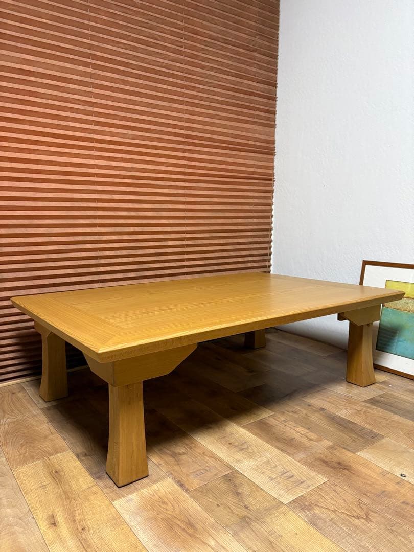 光製作所　折脚座卓　座卓　未使用品　タモ材　折りたたみ