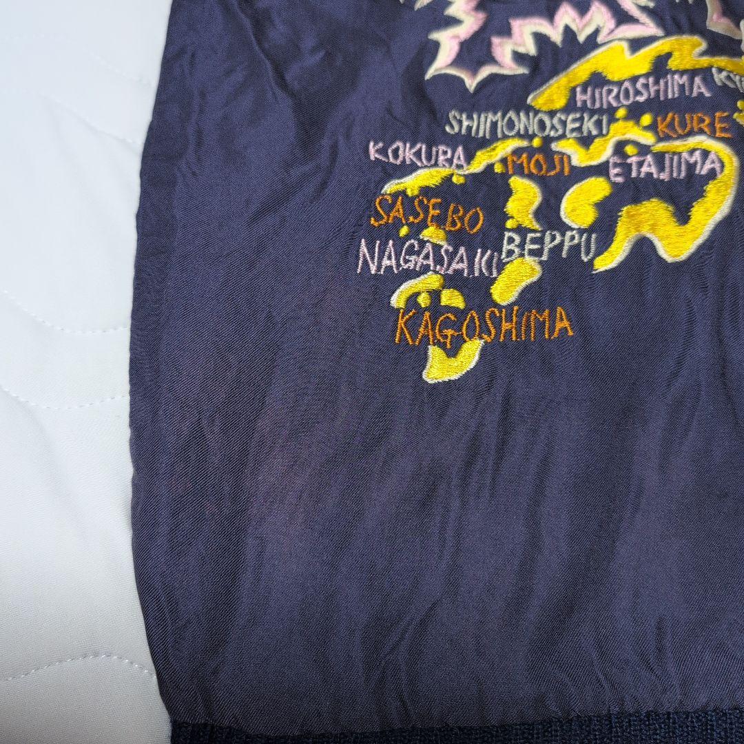 東洋エンタープライズ スカジャン 舞妓　日本地図 TACHIKAWA　ジップ不良