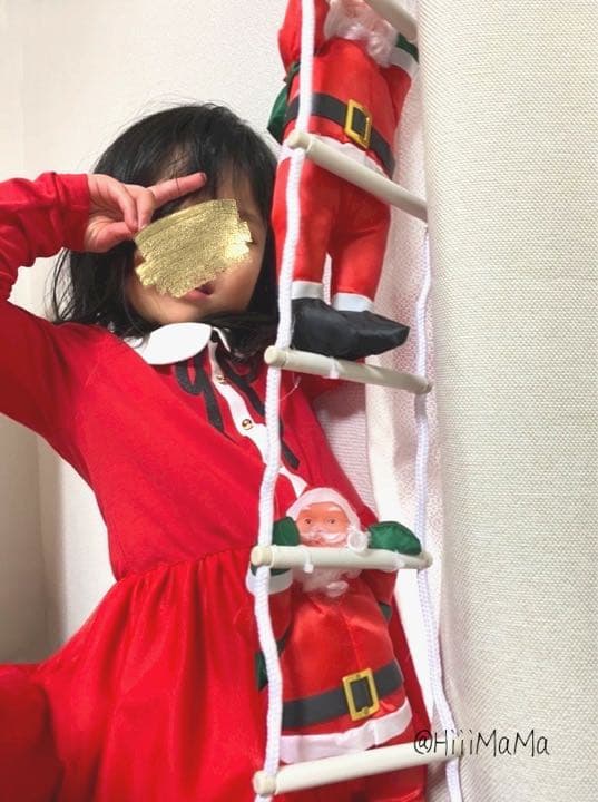現品限り ❤️ クリスマス シンプル ツリー はしご サンタクロース Xmas