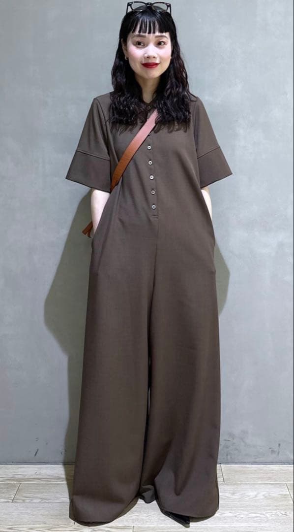 アダムエロペ　ポロシャツオールインワン　ブラウン　38