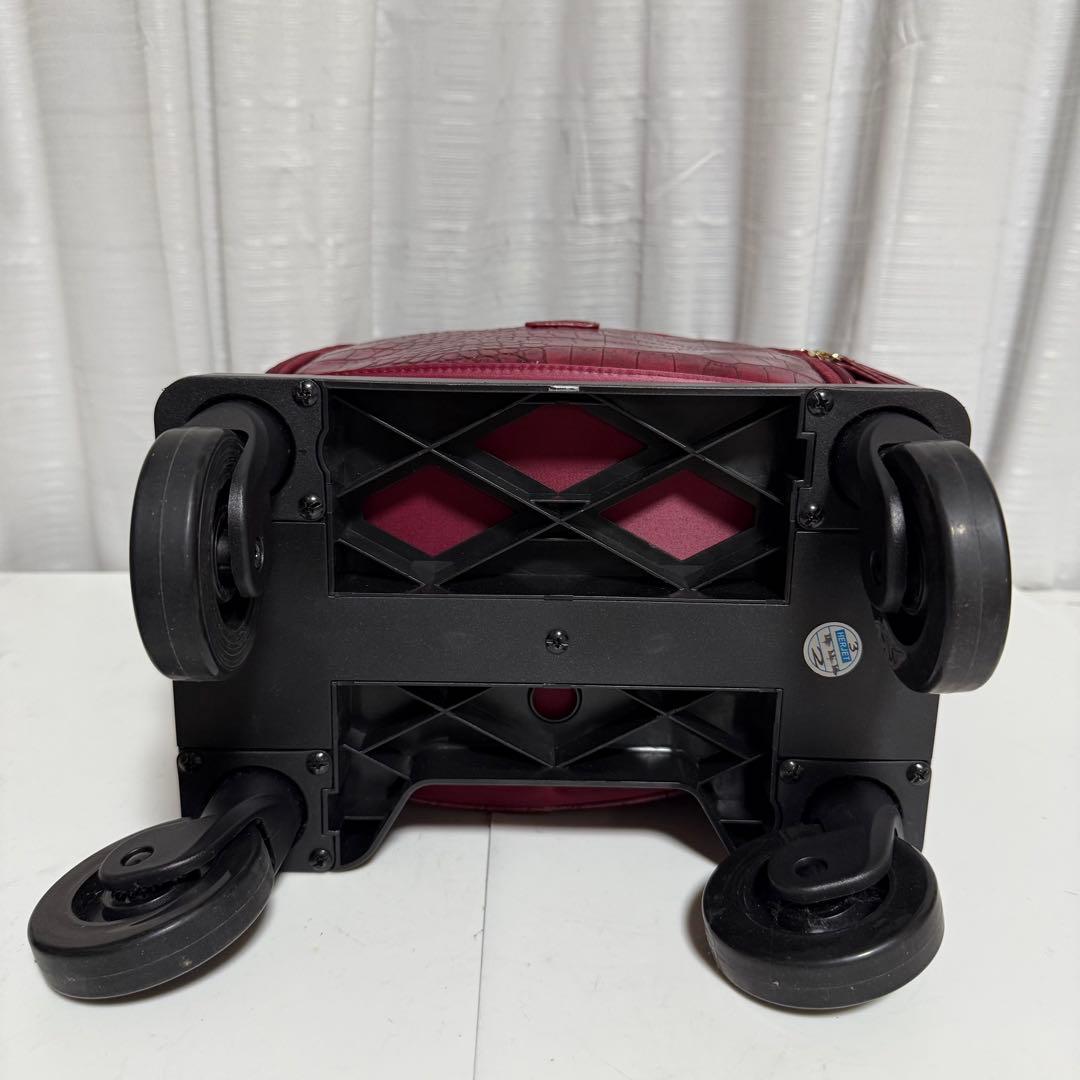 未使用⭐️SWANY スワニー キャリーバッグ キャリーカート クロコ 型押し