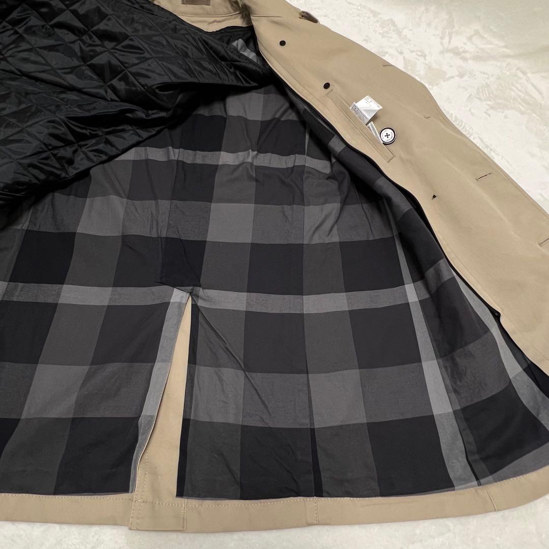 バーバリーブラックレーベルクレストブリッジ　トレンチコートベージュMライナー付き