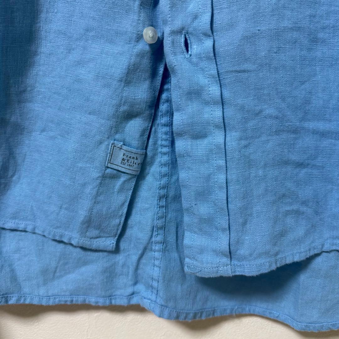 y*5様 Frank & Eileen フランク＆アイリーン リネンシャツ ブル