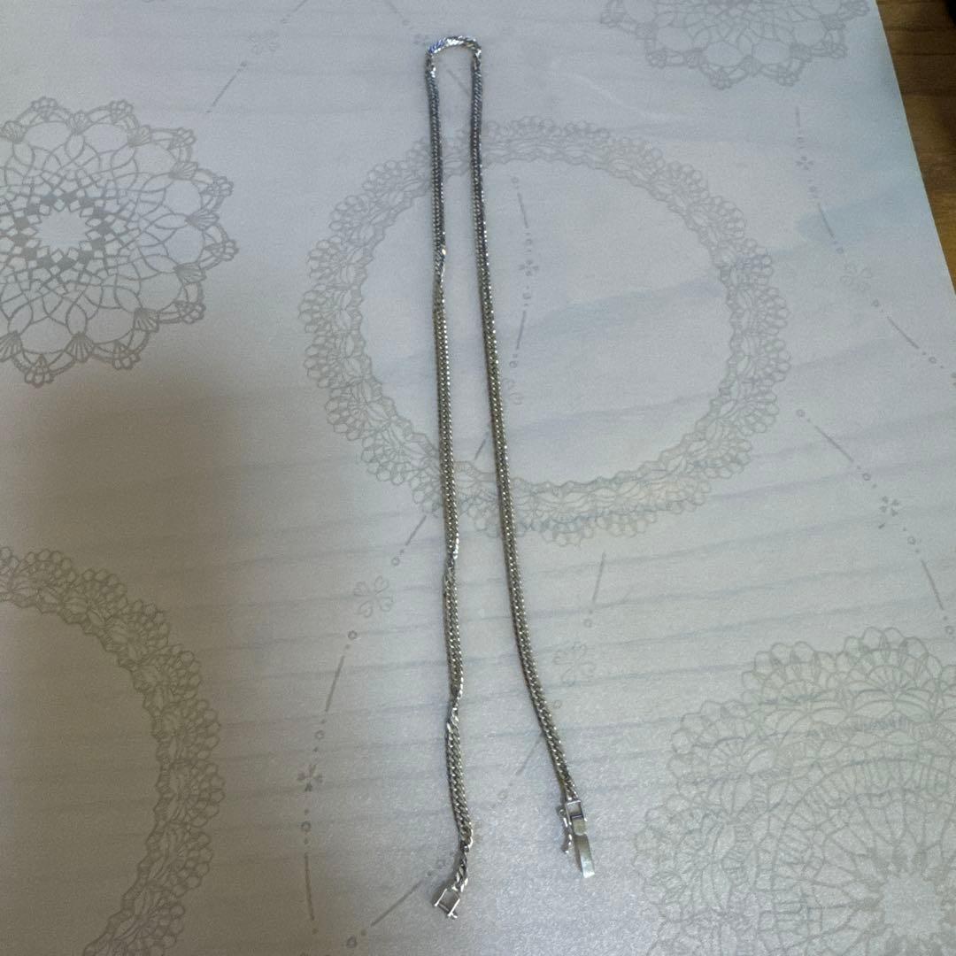 プラチナネックレスW6面 50センチ