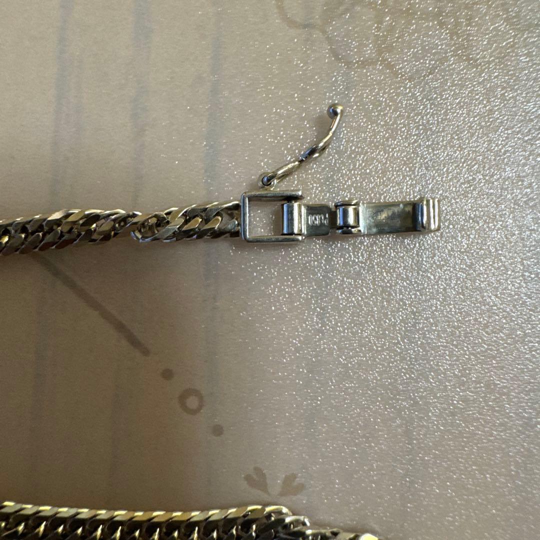 プラチナネックレスW6面 50センチ