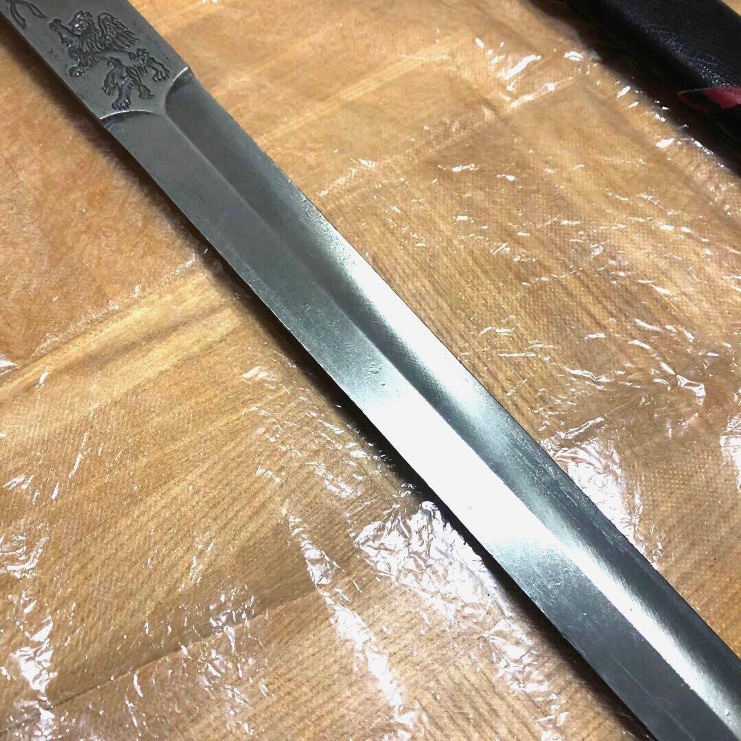 ＤＥＮＩＸ　刀剣　騎士団長ソード　西洋剣　洋刀　レプリカ　模造刀　シルバー　銀