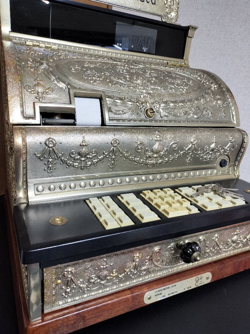 アンティークレジスター レジスター レジ 店舗計器 金庫 美容室 床屋 店舗