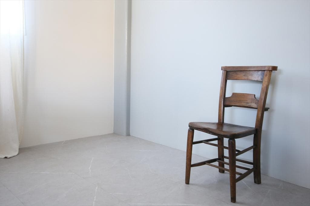 英国アンティーク木製チャペルチェア/チャーチ/ダイニングイス(91-224)