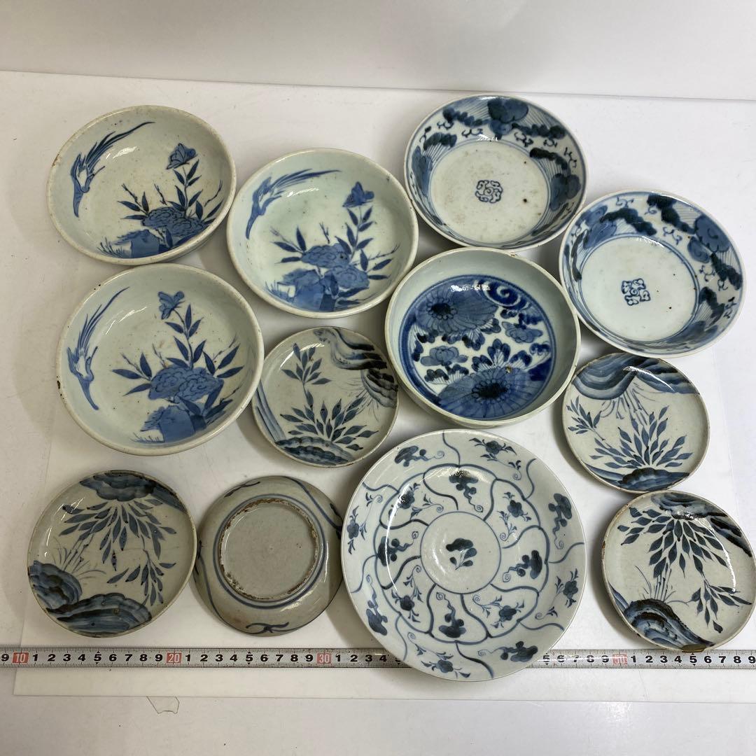 古伊万里　中皿色々　12枚　東さ8-0213③