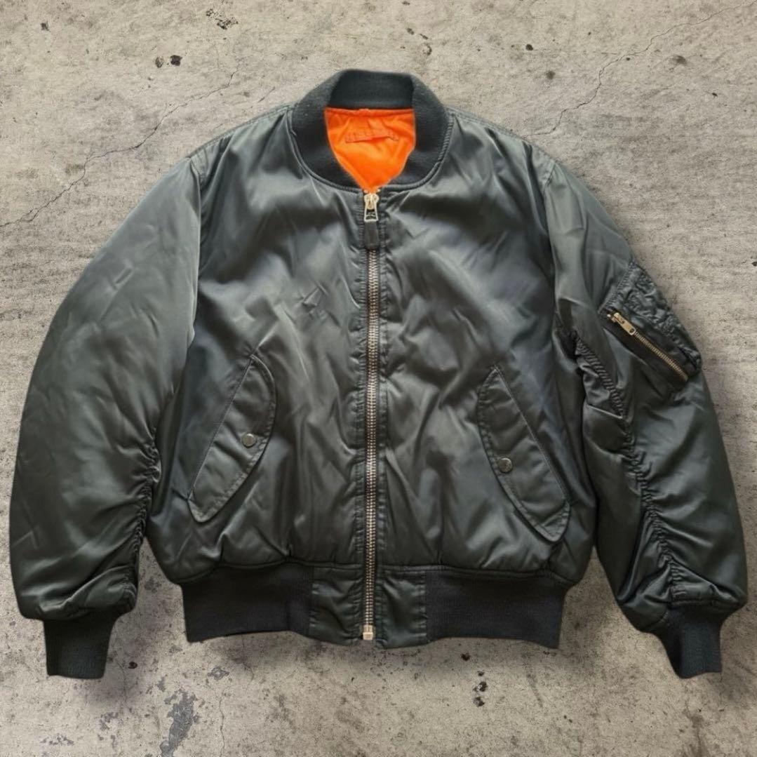 ALPHA　 MA-1 フライトジャケットカーキーブラック