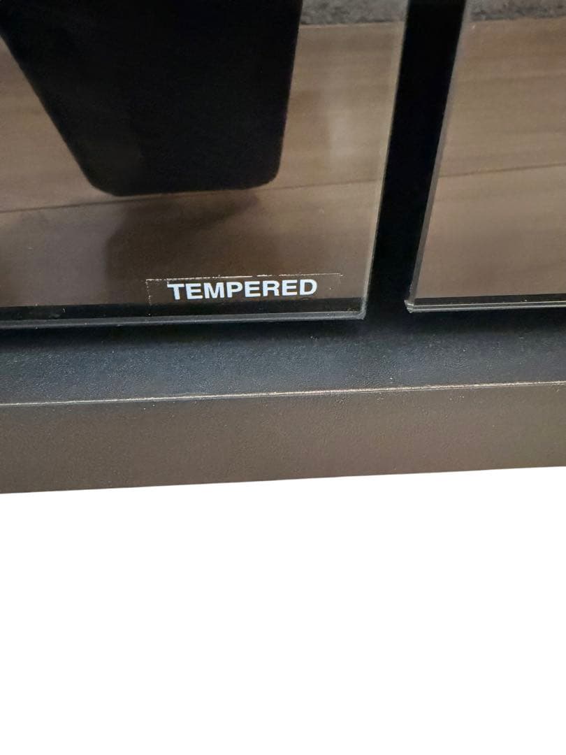 14390 キャスター付　コーナーテレビ台　ガラス扉 テレビ台　モダン