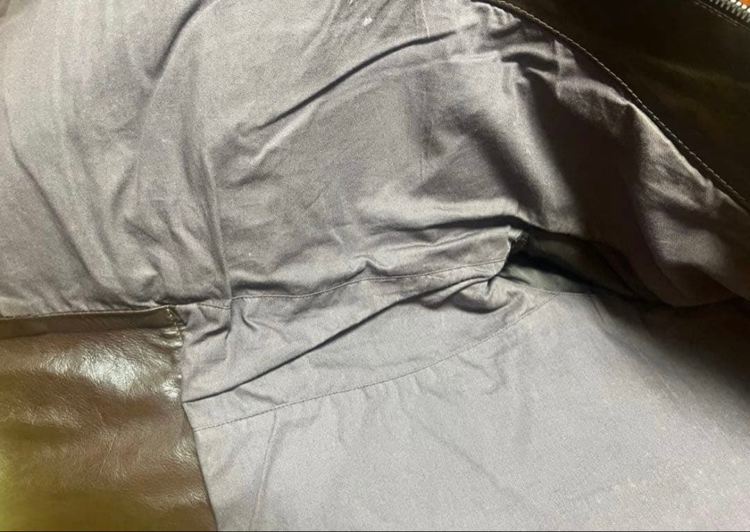 マルジェラ　レザー　ライダース　八の字　ブラウン　46 本人期　2006年