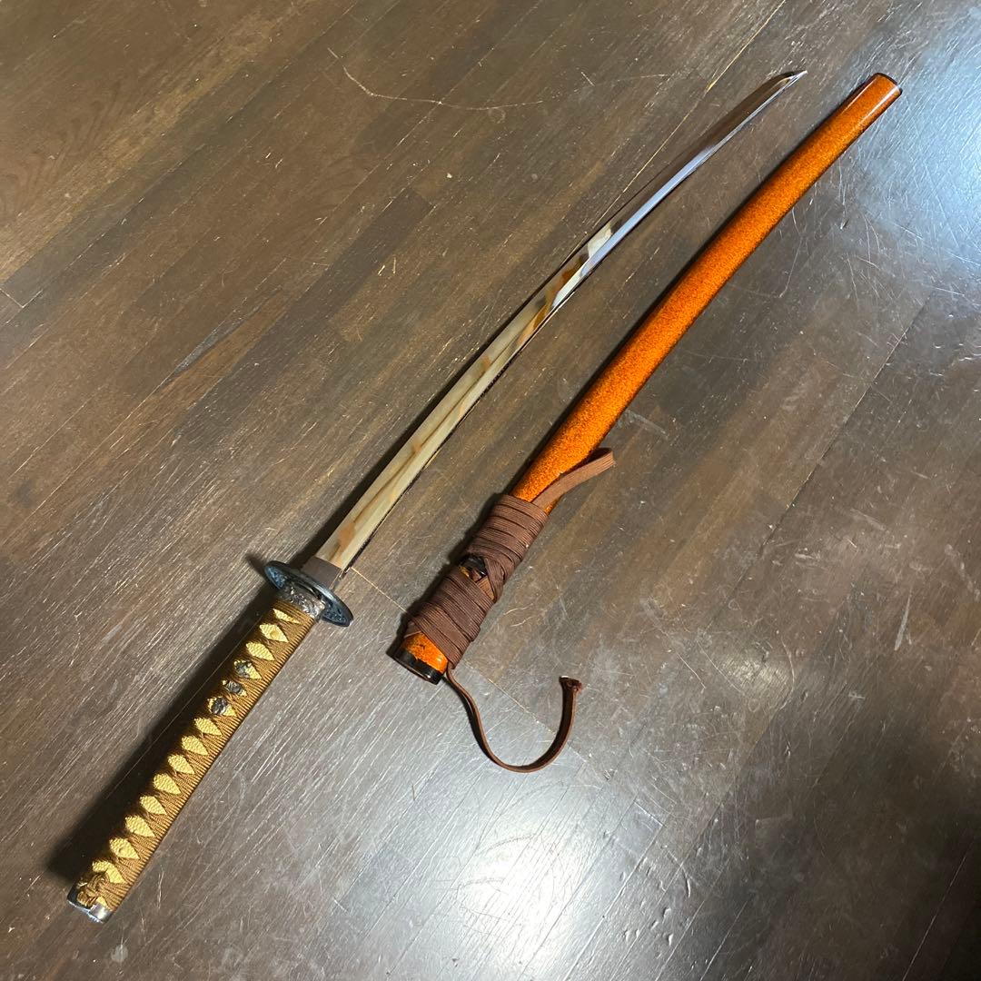 模造刀 茶柄 雲龍楕円鍔 梨地呂鞘