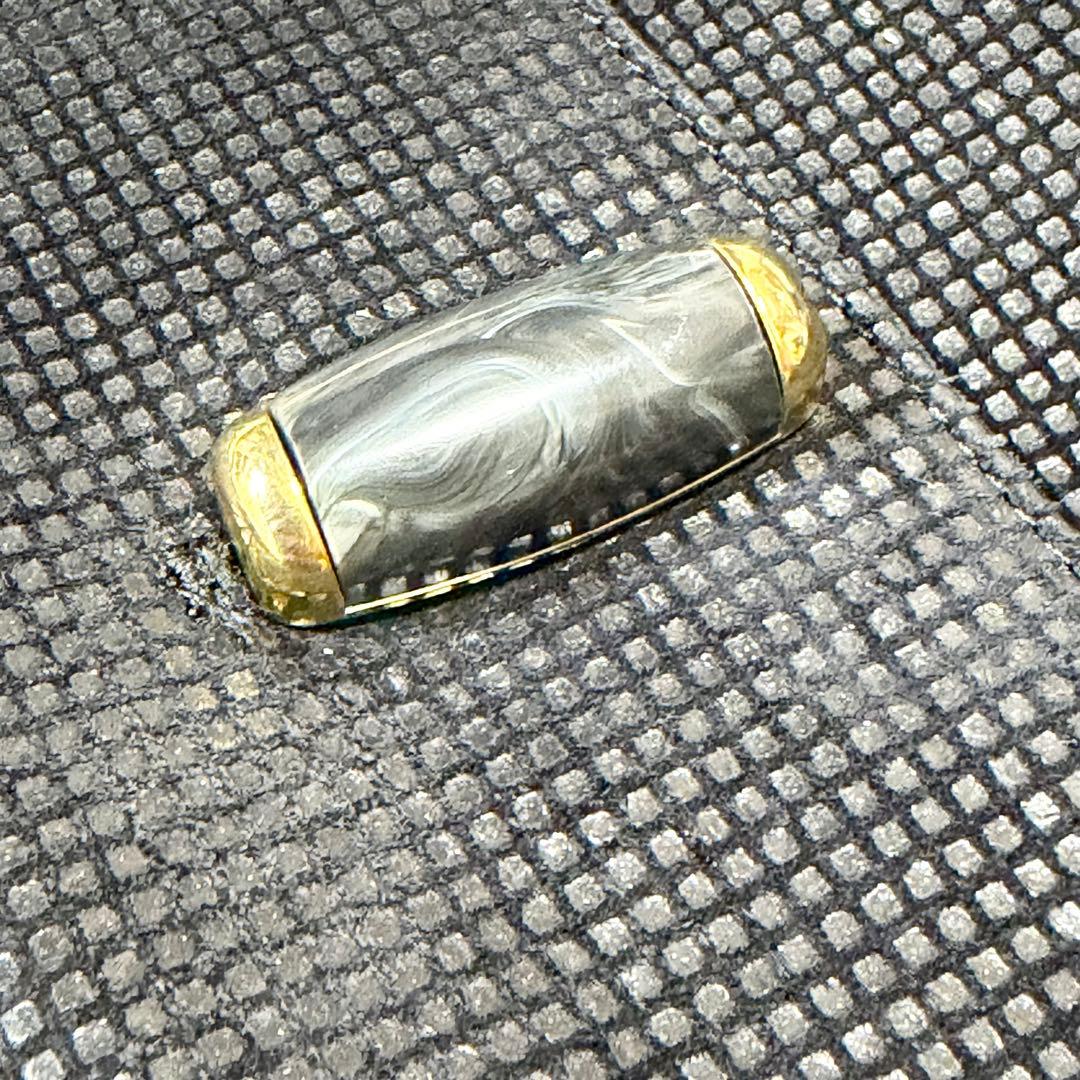 【希少デザイン】Pierre Balmain 裏地総柄　レザーコート　金ボタン