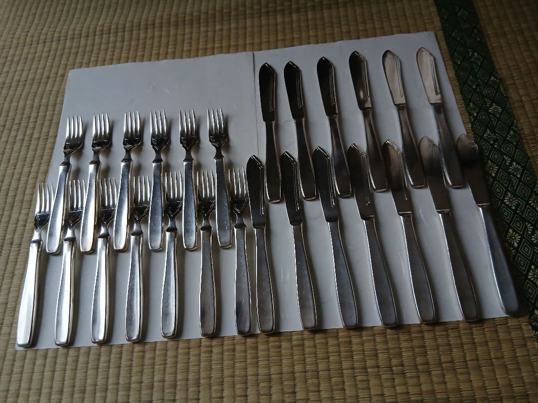 シルバーお魚用、 ナイフ、フォク13個