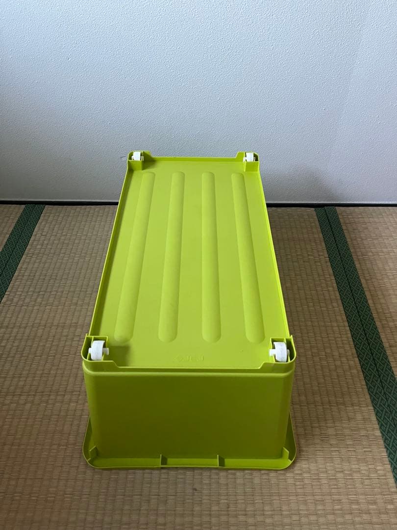 ビビットカラー衣装ケース(収納ボックス)ピンク, 黄緑 4個(大3, 小1)