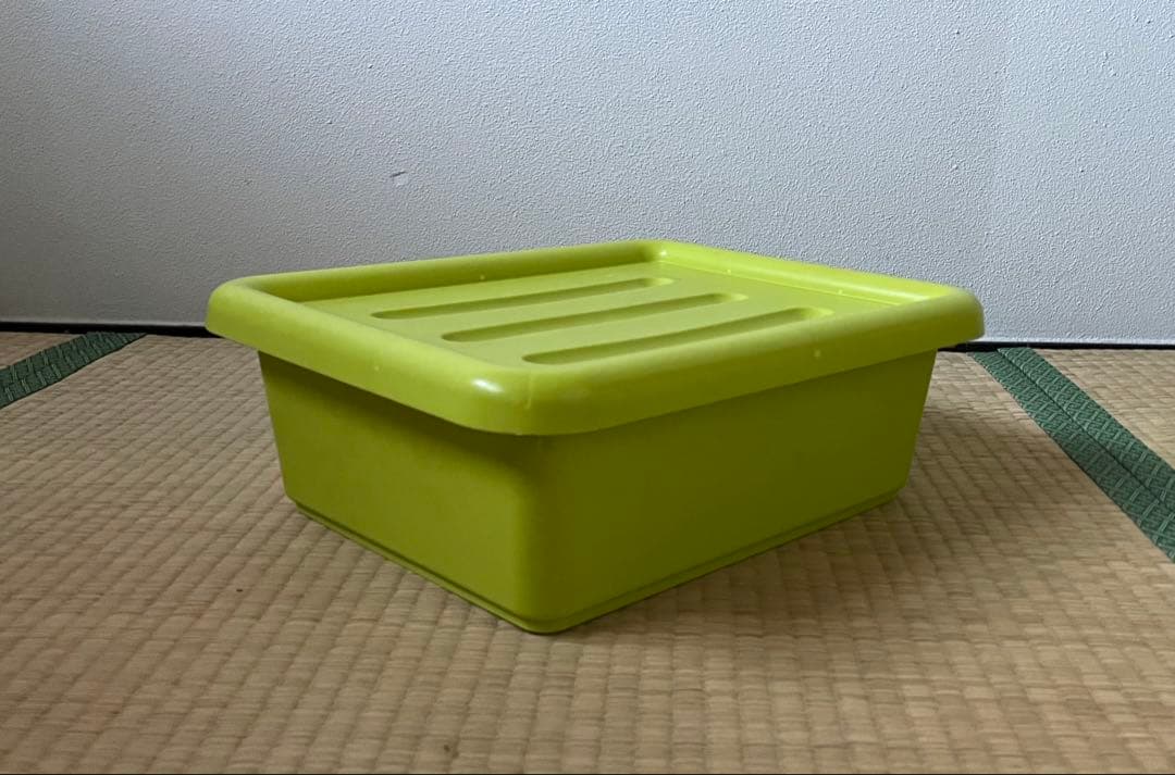 ビビットカラー衣装ケース(収納ボックス)ピンク, 黄緑 4個(大3, 小1)