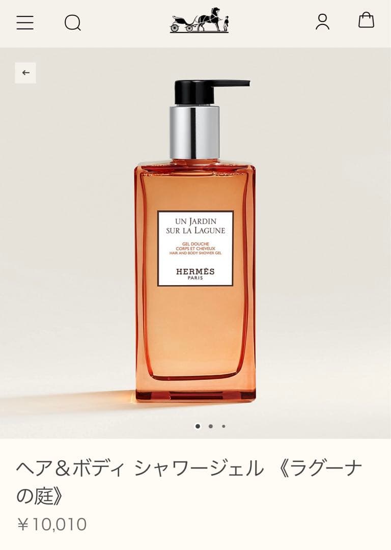 HERMES エルメス シャワージェル ボディローション セット ラグーナの庭