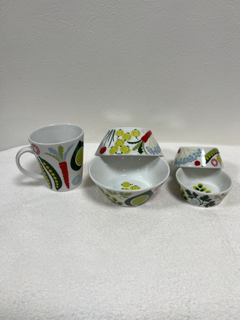 ローストランド クリナラ カラフル植物デザイン 食器セット