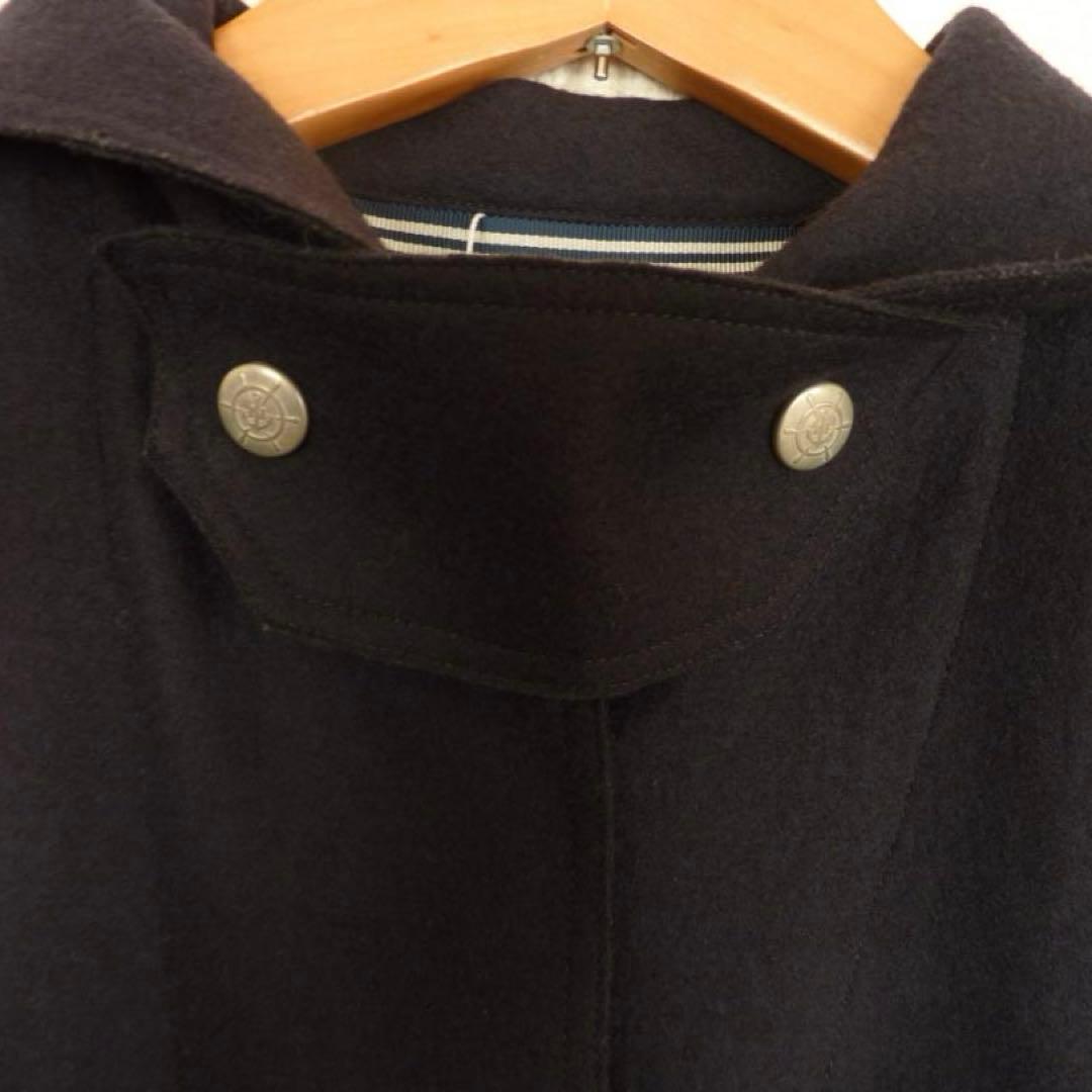 新品タグ付き HUMAN WOMAN×NATIC コラボ ロングコート ネイビー