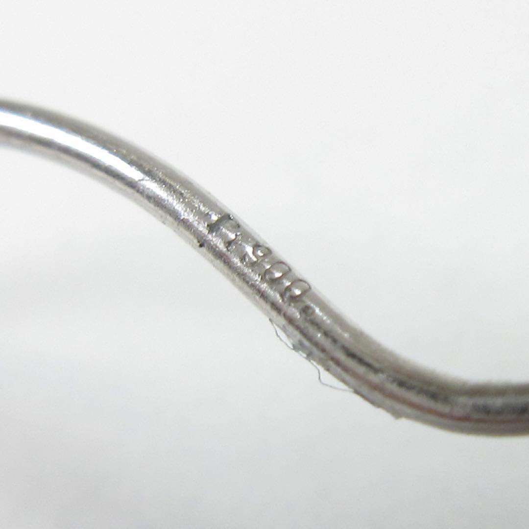 ダイヤ ピアス フックピアス 片側 片耳 クロスピアス Pt900 プラチナ