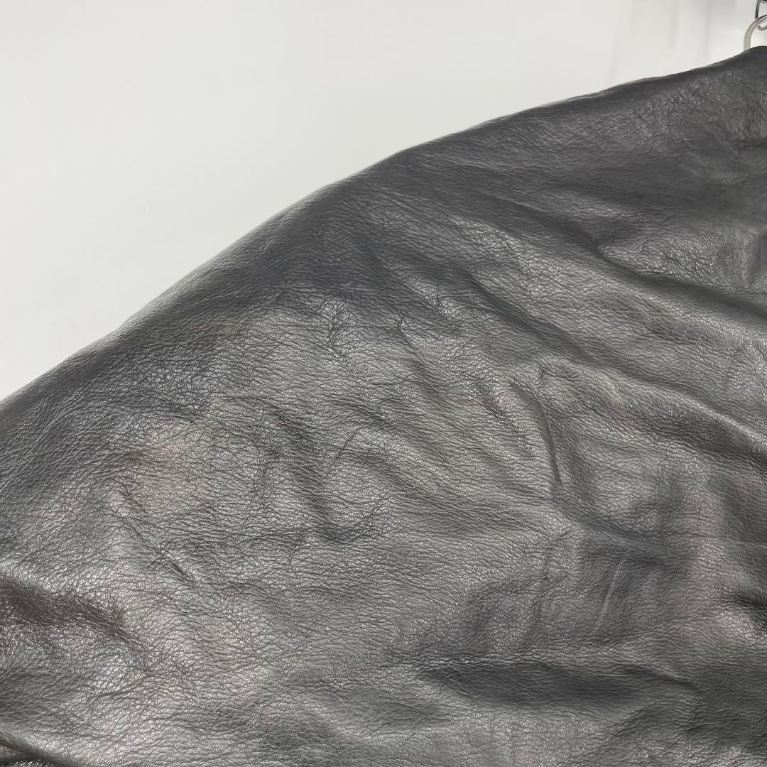 ヤスユキイシイ　レザーコート　M　ラムレザー