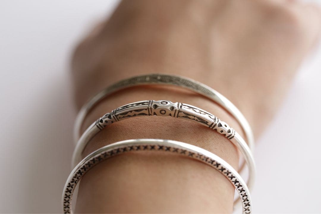 Tuareg トゥアレグ シルバー ブレスレット タサルウト バングル