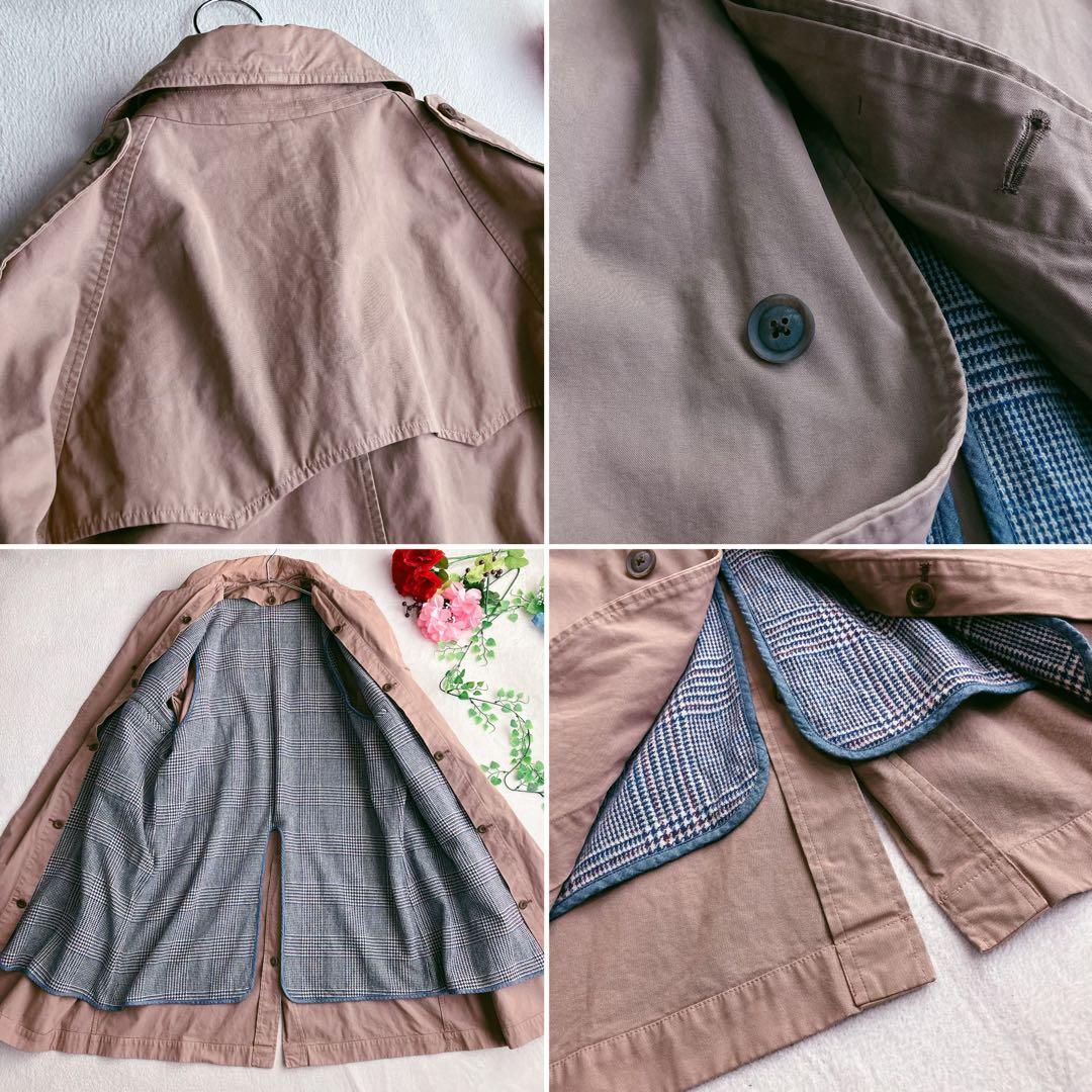 45rpmフォーティファイブアール★ライナー付き ステンカラーコート 比翼ボタン