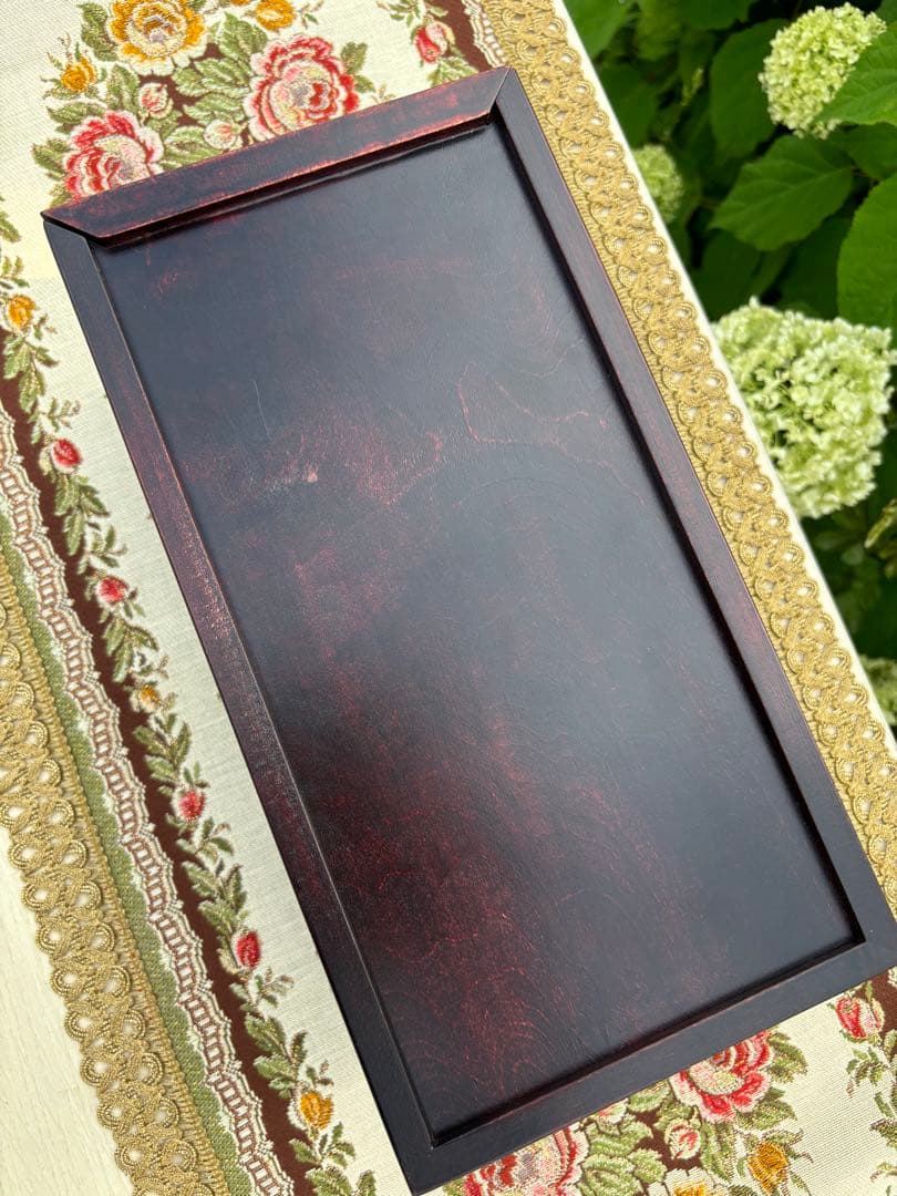 軽井沢彫り　木製桜彫刻　ティッシュボックス 伝統工芸品